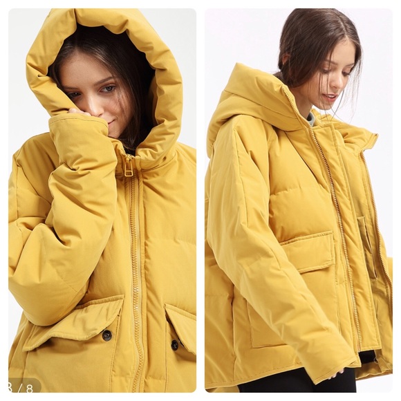 Social Eras Jackets & Blazers - Social Eras 2X* NWOT down coat cropped oversized